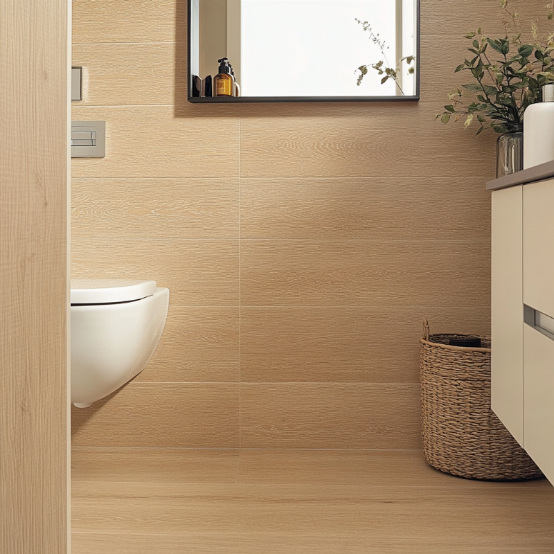 Peinture toilettes idée raffinée avec accessoires décoratifs français et ambiance cosy